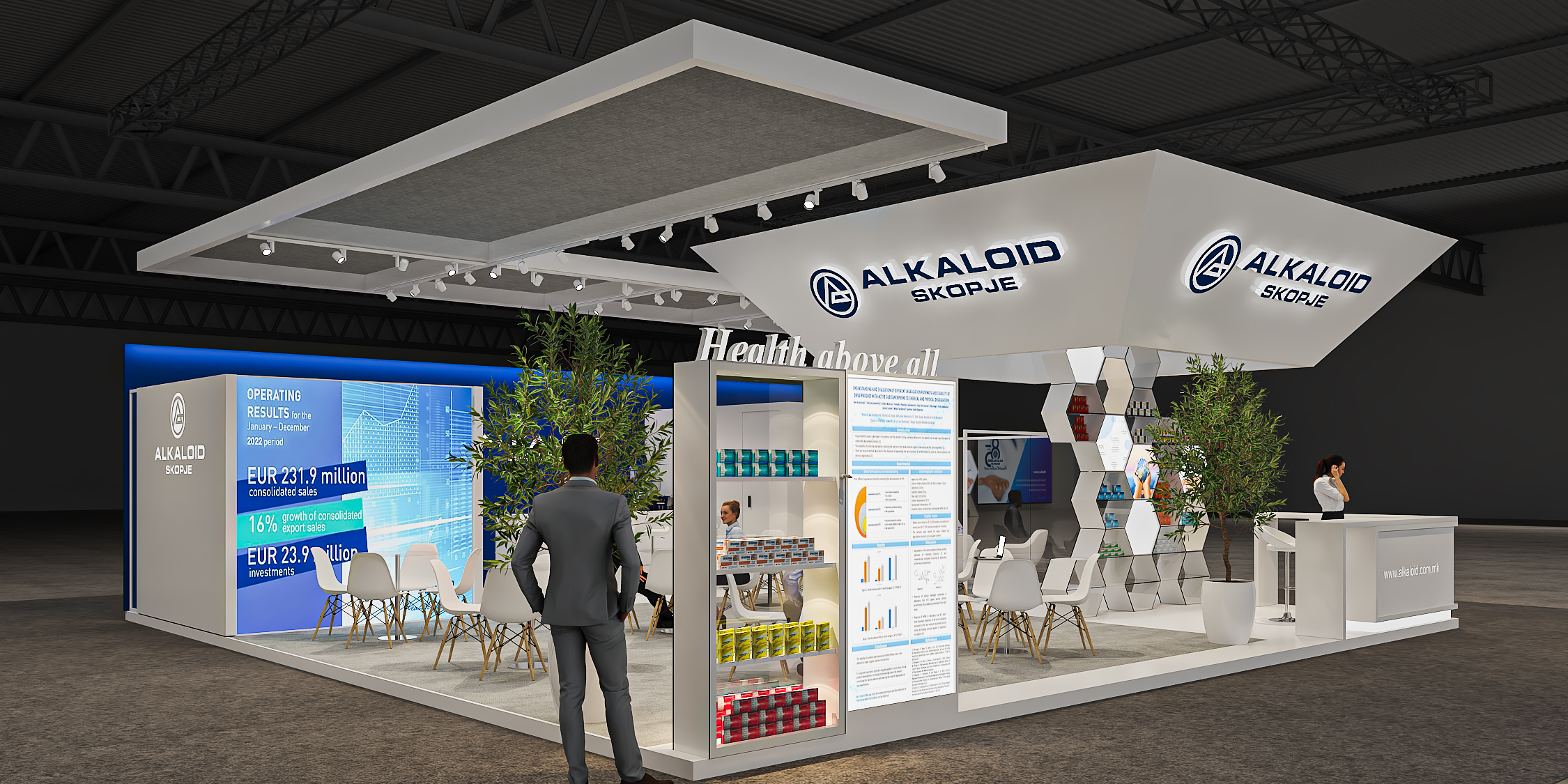 Aklonde exhibition stand for Aklonde