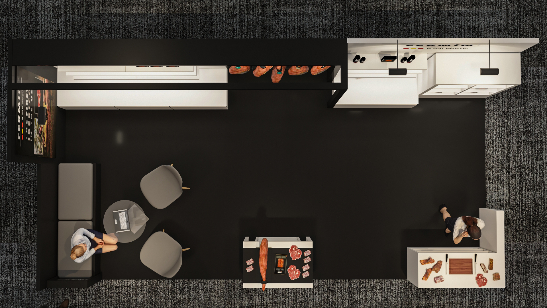 The Iberico Counter exhibition stand for Fermín